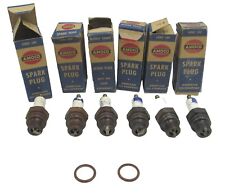 6 Vintage Spark Plug Amoco 18mm Cold  in Box New Old Stock #E2 picture