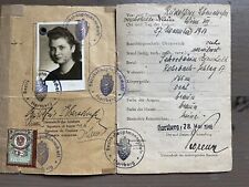 Old Austria ID Card Document With Photo 1946 picture