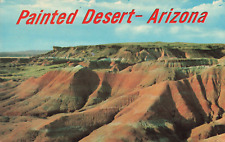 Arizona AZ, Painted Desert, US Highway 66 at Sundown, Vintage Postcard picture