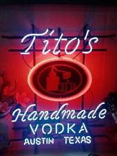 Tito's Handmade Vodka Texas Lamp Neon Light Sign 24