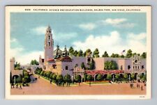 San Diego CA- California, Science And Education Buildings, Vintage Postcard picture