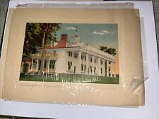Vintage “Art Views of Washington” Mount Vernon Washington’s Mansion 5.5 x 8” picture