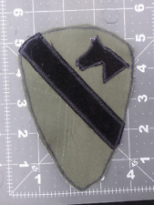 Vietnam Theater Made Style 1st Air Cav cavalry SSI Patch Black Velvet Subdued picture