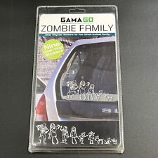 Gama Go Zombie Family Clear Vinyl Stickers For Car One Set of 9 Pieces New picture