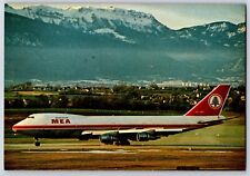 Airplane Postcard MEA Middle East Airlines Boeing 747-200B BN20 picture