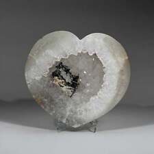 Genuine Polished Agate Geode Heart from Brazil (2.9 lbs) picture