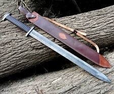 36' Damascus Sword' Custom Handmade Damascus Viking Sword' Hunting Sword Outdoor picture