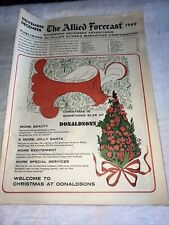 vintage newspaper The Allied Forecast 1969 Christmas at Donaldsons fd86 picture