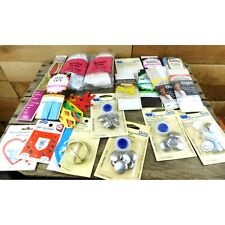 Large Lot of Sewing Notions Bias Tape Zipper Button Cover Kits and More picture