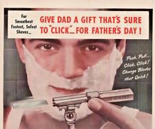 1948 Schick Razor Vintage Print Ad Give Dad A Gift That's Sure To Click picture