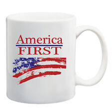 America First Donald Trump Coffee 11 oz  Mug Cup Presidential  45th President  picture