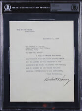 Herbert Hoover Signed 7x8.75 1932 Letter On White House Letterhead BAS Slabbed picture