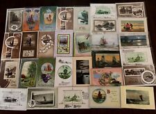 Lot of  35 Vintage Postcards with Nautical~Boats~Sea~& Water Scenes Scenic-p678 picture