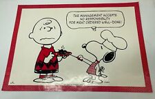 Vtg 1958 Poster Peanuts Schulz Charlie Brown Snoopy Cooking Poster ￼20x14 picture