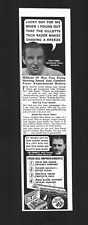 1940 Old Print Ad Gillette Tech Razors Travel Shaving Advertising Shave Razor picture