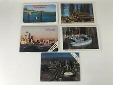 vtg postcard folders lot of 5 - seatle florida washingtion oregon picture