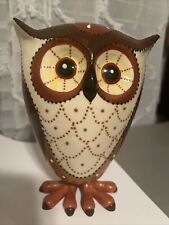 Kirkland’s 8” Ceramic Bobble OWL, Vtg picture