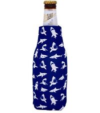 Shark Pattern Zipper Beer Bottle Coolie picture