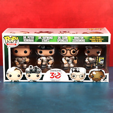 Funko Pop Ghostbusters 4-Pack SDCC 2014 Marshmallowed Slight Corner Issue Sealed picture