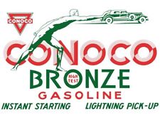 CONOCO Bronze Gasoline Art Deco Style NEW METAL SIGN: 12 x 16