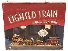 Costco Outdoor Christmas Yard Decor Lighted Train Santa and Gifts Needs Bulbs picture