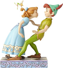 Enesco Disney Traditions 65Th Anniversary Peter Pan and Wendy Stone Resin, 7.4”  picture