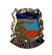 Rhossili Gower Peninsula Crest Quality Enamel Lapel Pin Badge picture