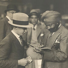 Press Photo Photograph All India Cricket Team Joginder Singh Sign Autograph 1932 picture