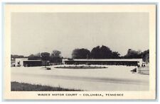 c1920 Wades Motor Court & Restaurant Classic Cars Columbia Tennessee TN Postcard picture