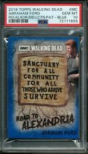 2018 TOPPS WALKING DEAD PATCH BLUE #MC ABRAHAM FORD 1/50 POP 1 PSA 10 picture