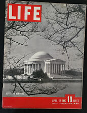 Vintage Gold Age -April 12, 1943 LIFE Magazine -JEFFERSON MEMORIAL  picture