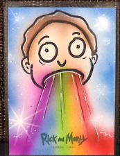 2018 Cryptozoic Rick and Morty Season 2 Sketch Cards Morty 1/1 Rainbow  picture