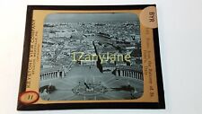 BYR HISTORIC Magic Lantern GLASS Slide VIEW OF ROME FROM ST. PETER'S BALCONY picture
