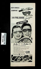1946 American Optical A-O Polaroid Sportglas Sunglasses Vintage Print Ad 25900 picture