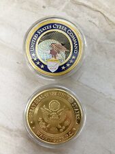 US CYBER COMMAND-Department of Defense Challenge Coin USCYBERCOM picture