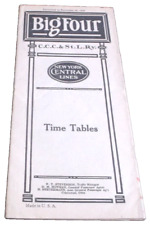 1922 CLEVELAND CINCINNATI CHICAGO & ST. LOUIS NYC BIG FOUR PUBLIC TIMETABLE picture