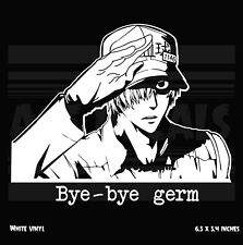 Cells at Work - White Blood Cell - Bye-Bye Germ - Anime - Vinyl decal sticker  picture