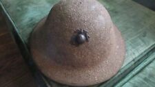AMAXING US WW1 MARINE CORP BRODY HELMET WITH EGA INSIGNIA-GRITTY PAINT picture