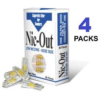 NIC OUT 4 Packs Cigarette Filters 120 Tips Filter Out Tar & Nicotine picture