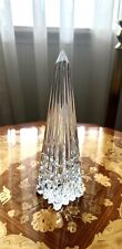 Crystal Obelisk Monument Paperweight By Waterford Ireland 7 3/4 Tall BRAND NEW picture