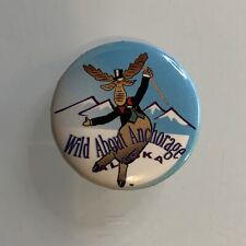 Wild About Anchorage Alaska Hat Lapel Pin Back picture