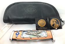 Franklin Mint P-51D Mustang Airplane Collector Pocket Knife with Case picture