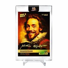 SHAKESPEARE Literary Genius Card 2023 GleeBeeCo #SHLG-G Encased Holo GOLD 1/1 picture