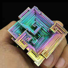 Natural Aura Rainbow Titanium Bismuth Quartz Crystal Stone Specimens VUG Healing picture