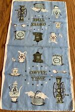 Vintage Linen Tea Towel George Wright Art Print  Coffee Time picture