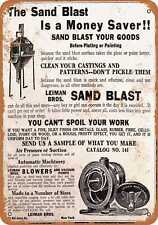 Metal Sign - 1915 Leiman Sand Blasting Machines - Vintage Look Reproduction picture