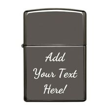 Zippo Black Ice Classic Windproof Lighter Custom Personalized Engraved Message picture