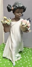LLADRO 6757 First Flowers Black Legacy Collection Retired Mint Box Rare picture