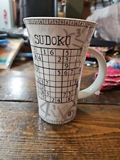 Sudoku Puzzle Tall Latte Mug  Dunoon Bone China How to Play Origins England picture