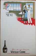Liqueur Vielle Cure 1920s French Litho Advertising Menu: Sailor & Woman/Nautical picture